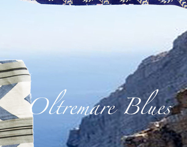 A  summer selection of  Oltremare  blues  fabrics