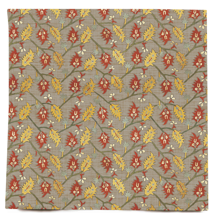 Ottoman Leafs Taupe