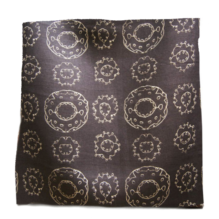 EMBROIDERED SUZANI BLACK