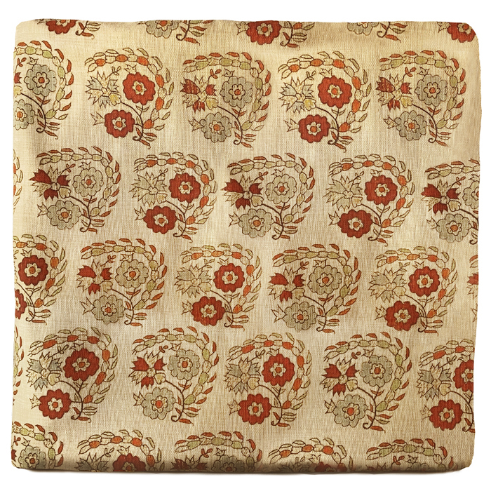OTTOMAN FLOWERS TERRACOTTA